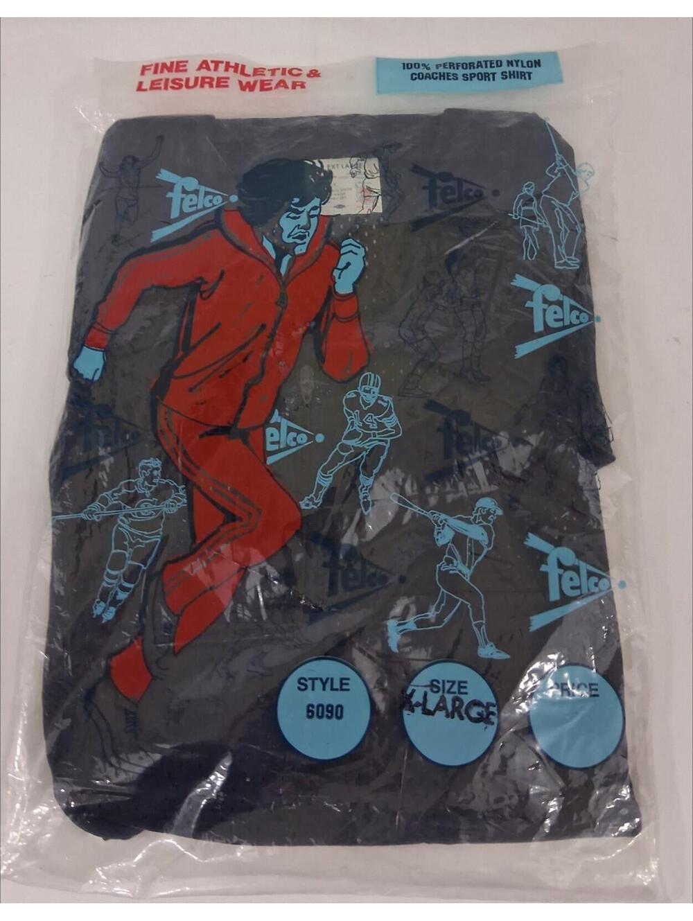 FINE Athletic & LEISURE Wear FELCO Coaches Sport Shirt Style 6090 X-Large XL NEW